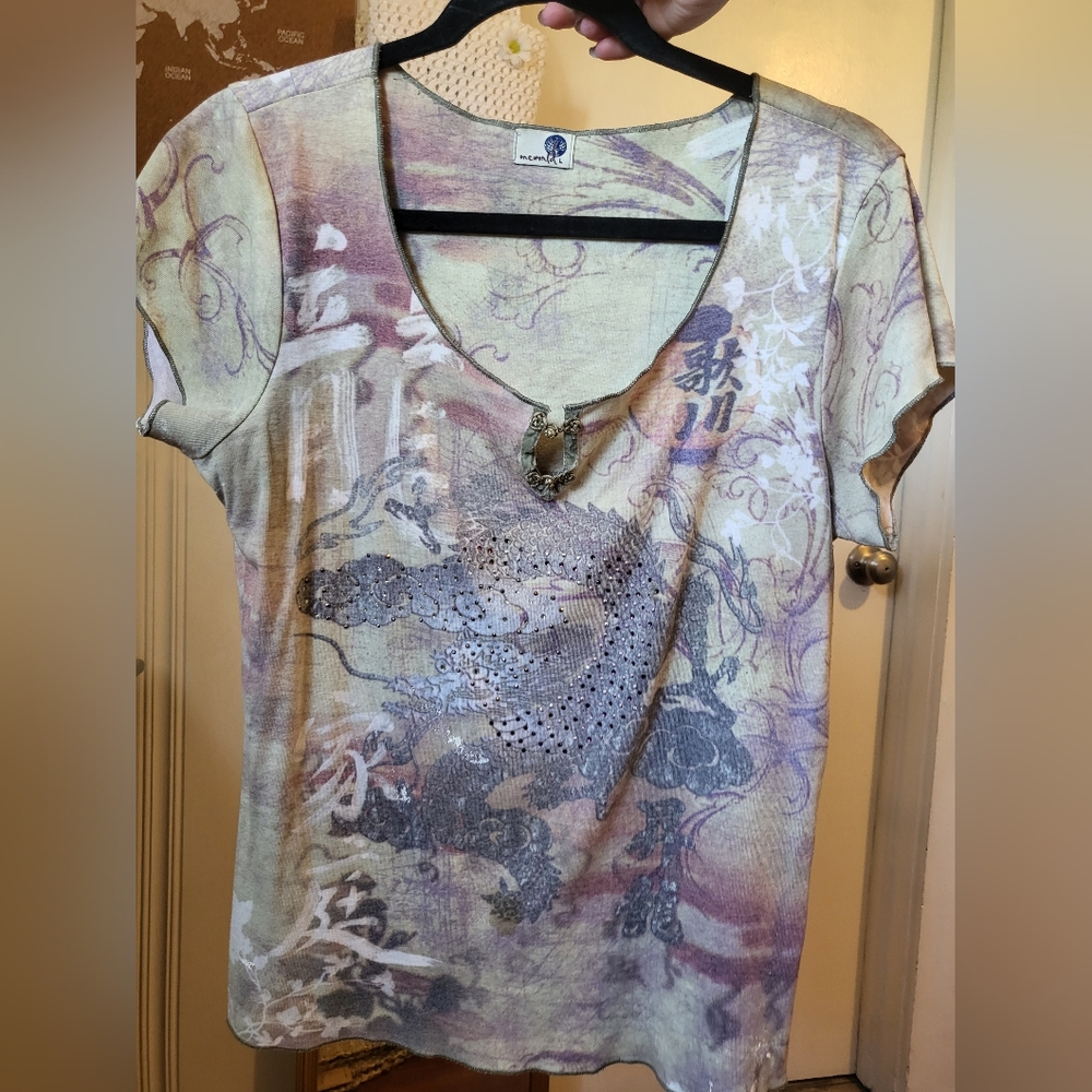 Rustic Green Chinese Dragon 🐉 Shirt